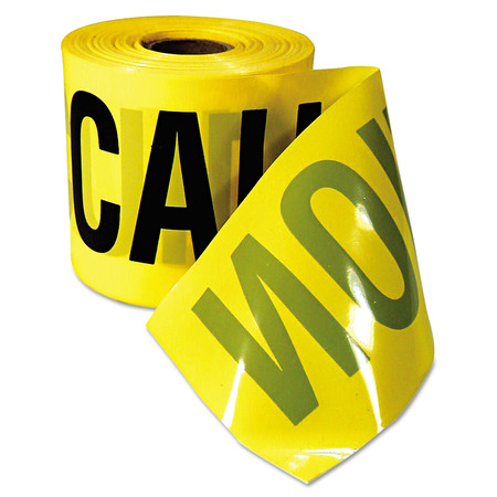 Empire Level Caution Barricade Tape, "Caution Cuidado" Text, 3"x200 ft., Yellow 77-0201